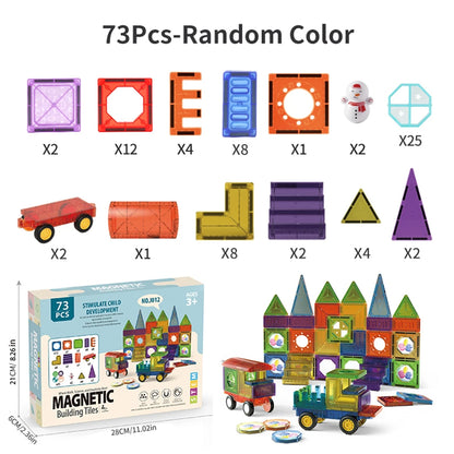 Colorful creative educational magnetic brick building block