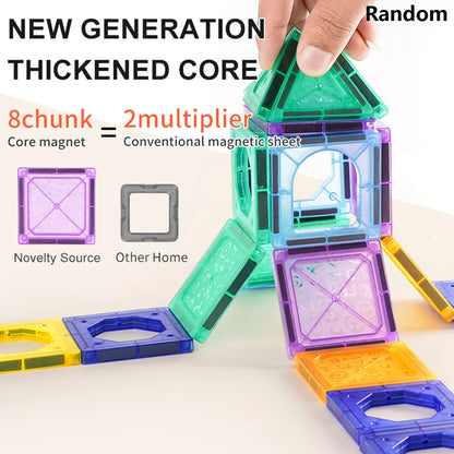Colorful creative educational magnetic brick building block