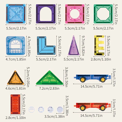 Colorful creative educational magnetic brick building block