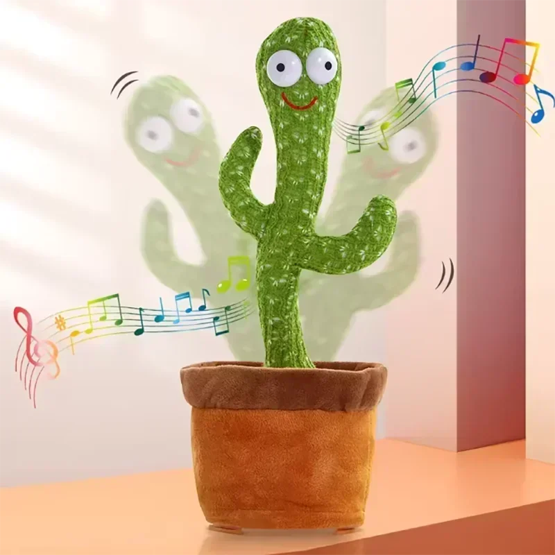 Dancing Cactus Song Speaker Talking Usb Battery Voice Repeat