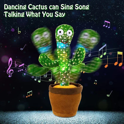 Dancing Cactus Song Speaker Talking Usb Battery Voice Repeat