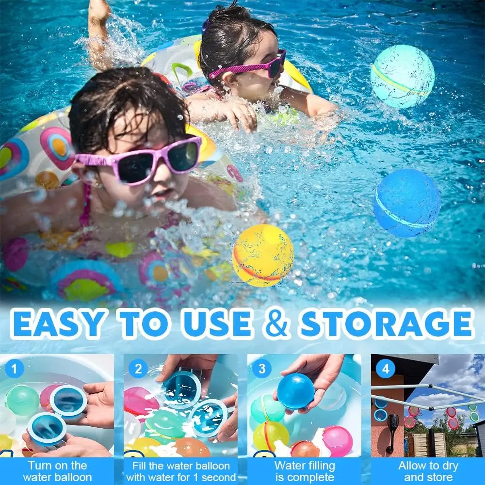 Reusable Water Balloons, Pool Beach water Toys